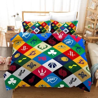 Basketball Logo Basketball #27 Duvet Cover Quilt Cover Pillowcase Bedding Set Bed Linen Home Bedroom Decor