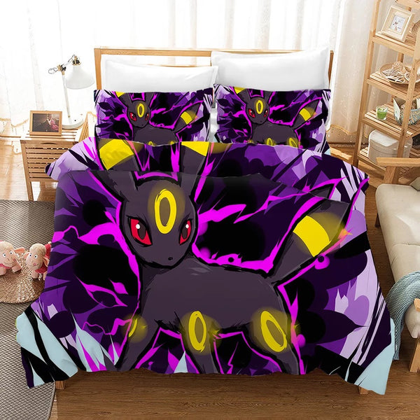 Pokemon Pikachu Flareon 10 Duvet Cover Quilt Cover Pillowcase Bedding Set  Bed Linen Home Bedroom Decor