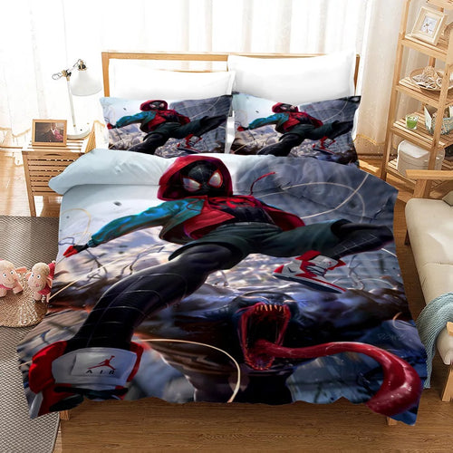 Venom Miles Morales #14 Duvet Cover Quilt Cover Pillowcase Bedding Set Bed Linen Home Decor