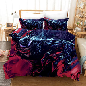Venom Spiderman #17 Duvet Cover Quilt Cover Pillowcase Bedding Set Bed Linen Home Decor