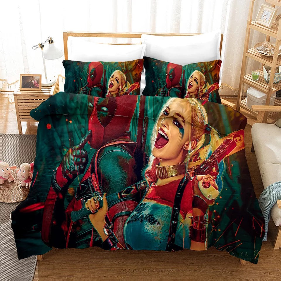 Harley Quinn #4 Duvet Cover Quilt Cover Pillowcase Bedding Set Bed Linen Home Bedroom Decor