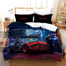 Load image into Gallery viewer, Cyberpunk 2077 #2 Duvet Cover Quilt Cover Pillowcase Bedding Set Bed Linen Home Bedroom Decor