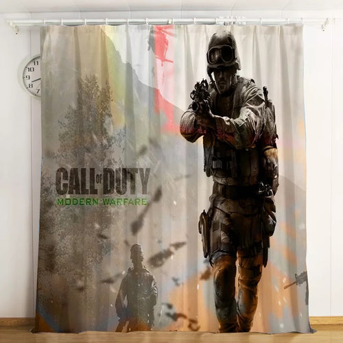 Call Of Duty #4 Blackout Curtain for Living Room Bedroom Window Treatment