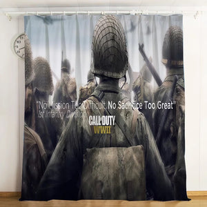 Call Of Duty #6 Blackout Curtain for Living Room Bedroom Window Treatment