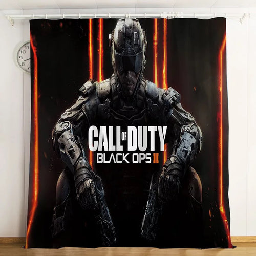 Call Of Duty #11 Blackout Curtain for Living Room Bedroom Window Treatment
