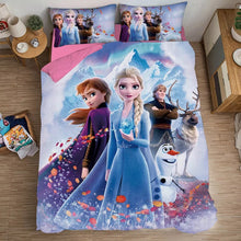 Load image into Gallery viewer, Frozen Anna Elsa Princess #12 Duvet Cover Quilt Cover Pillowcase Bedding Set Bed Linen Home Bedroom Decor