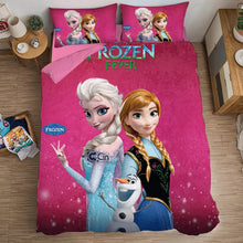 Load image into Gallery viewer, Frozen Anna Elsa Princess #13 Duvet Cover Quilt Cover Pillowcase Bedding Set Bed Linen Home Bedroom Decor