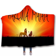 Load image into Gallery viewer, The Lion King Simba #7 Hooded Blanket Super Soft Cozy Sherpa Fleece Throw Blanket for Men Boys