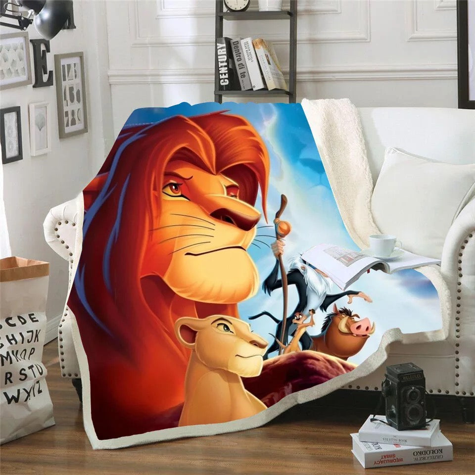 Plaid Disney Simba the Lion King Throw The Lion King 120x150cm