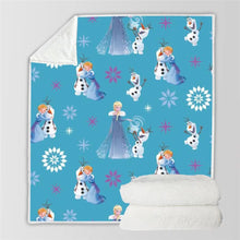 Load image into Gallery viewer, Frozen Anna Elsa Princess #14 Blanket Super Soft Cozy Sherpa Fleece Throw Blanket for Men Boys