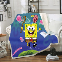 Load image into Gallery viewer, Square Pants Sponge Bob  #10 Blanket Super Soft Cozy Sherpa Fleece Throw Blanket for Men Boys