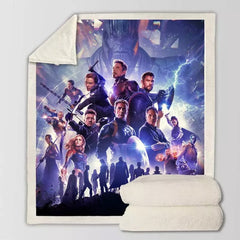 Avengers Endgame Infinity War #3 Blanket Super Soft Cozy Sherpa Fleece Throw Blanket for Men Boys