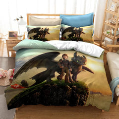 How to Train Your Dragon Hiccup #11 Duvet Cover Quilt Cover Pillowcase Bedding Set Bed Linen