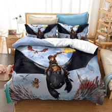 Load image into Gallery viewer, How to Train Your Dragon Hiccup #13 Duvet Cover Quilt Cover Pillowcase Bedding Set Bed Linen