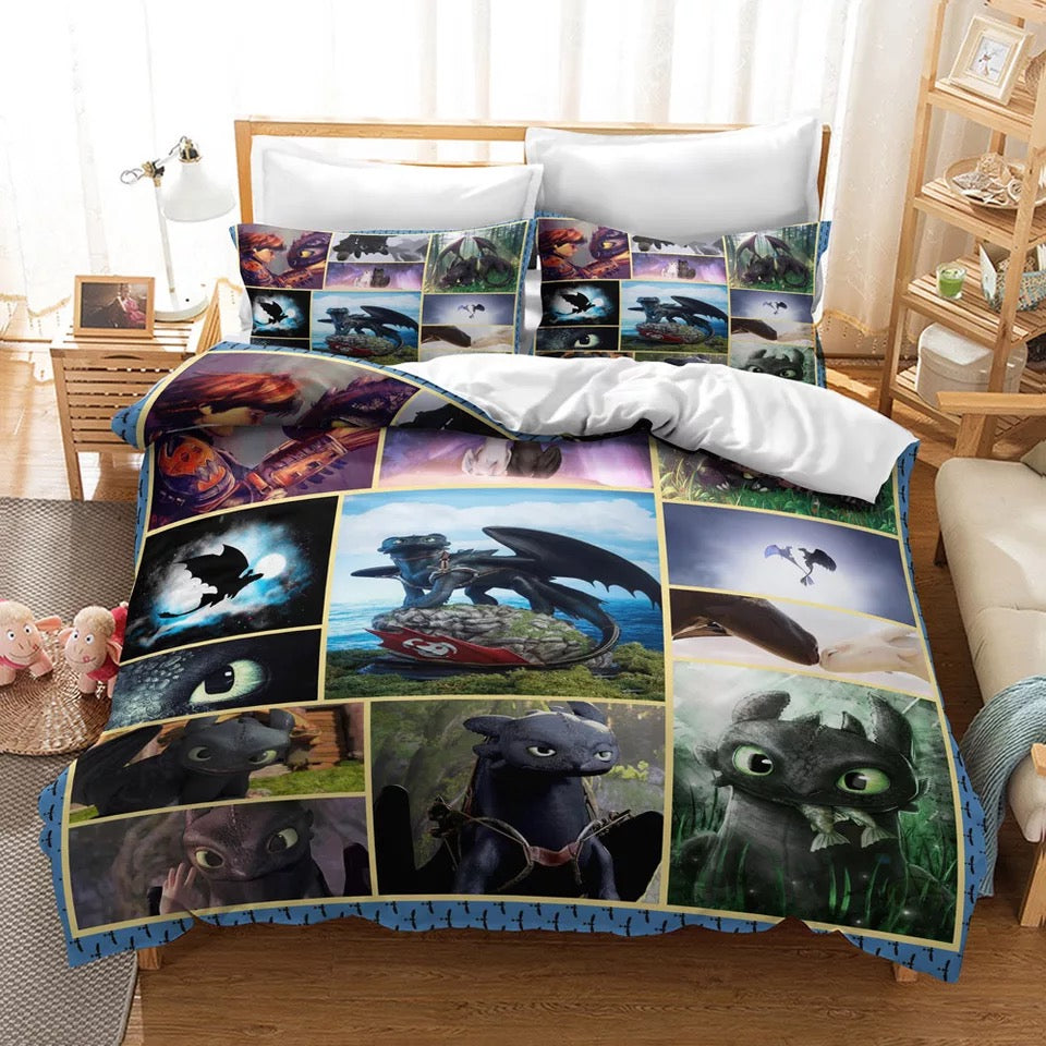 How to Train Your Dragon Hiccup #16 Duvet Cover Quilt Cover Pillowcase Bedding Set Bed Linen