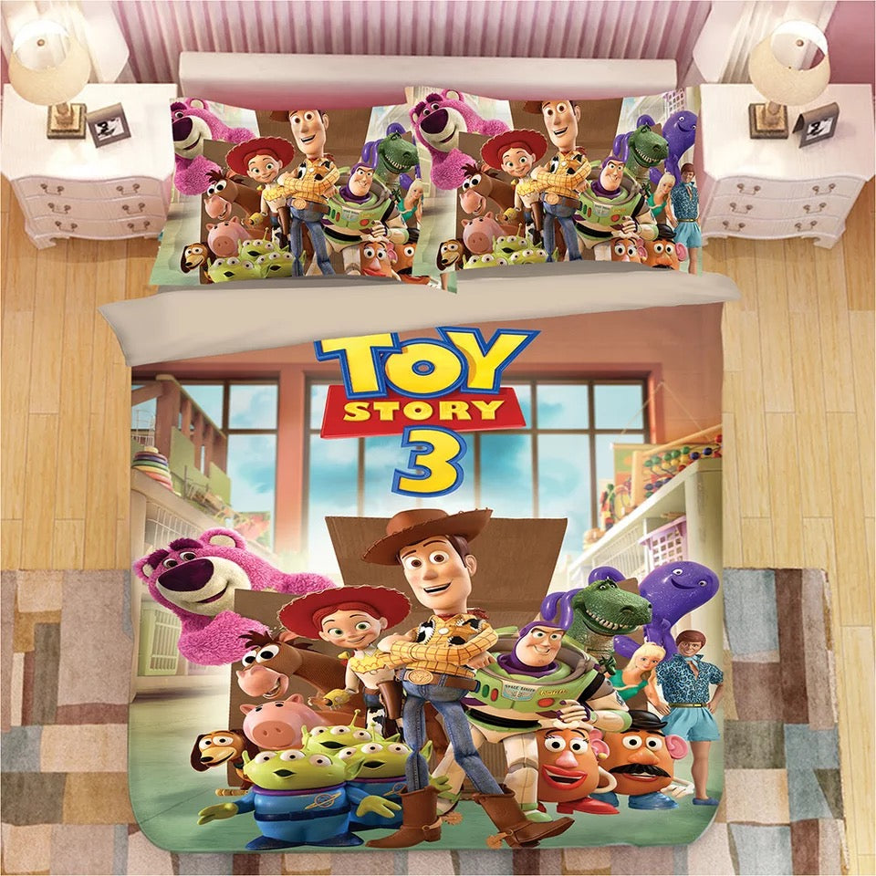 Toy Story Woody Forky #4 Duvet Cover Quilt Cover Pillowcase Bedding Set Bed Linen Home Bedroom Decor