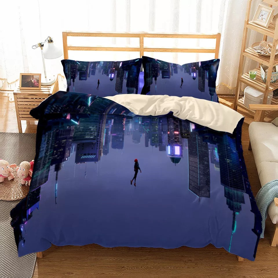 Spider-Man Into the Spider-Verse Miles Morales #30 Duvet Cover Quilt Cover Pillowcase Bedding Set