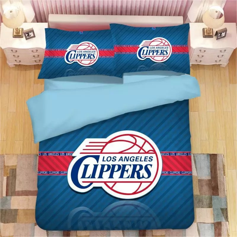 Basketball Los Angeles Clippers Basketball #12 Duvet Cover Quilt Cover Pillowcase Bedding Set Bed Linen Home Bedroom Decor
