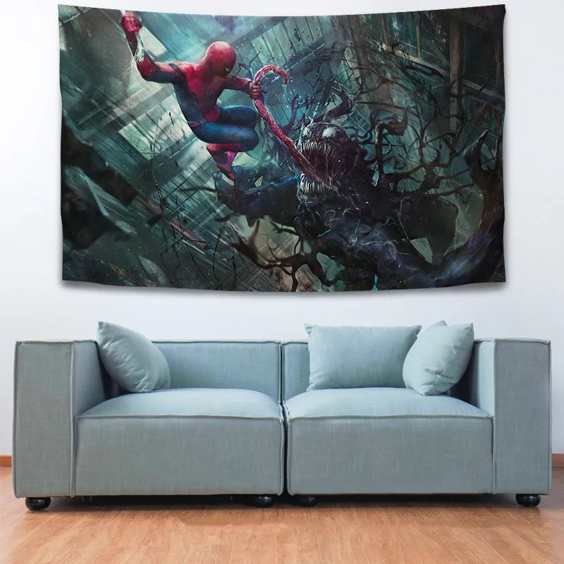 Venom Spider Man #3 Wall Decor Hanging Tapestry Home Bedroom Living Room Decoration