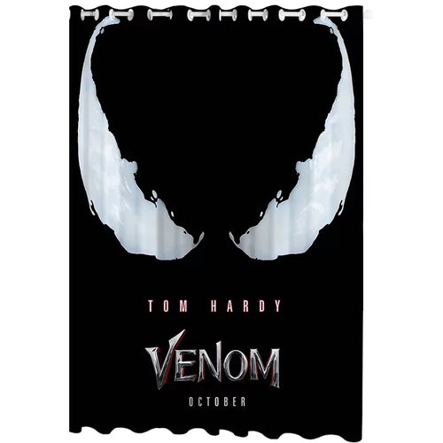 Venom #1 Blackout Curtains For Window Treatment Set For Living Room Bedroom