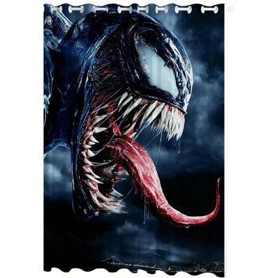 Venom #2 Blackout Curtains For Window Treatment Set For Living Room Bedroom