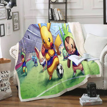 Load image into Gallery viewer, Pokemon Pikachu #1 Blanket Super Soft Cozy Sherpa Fleece Throw Blanket for Men Boys