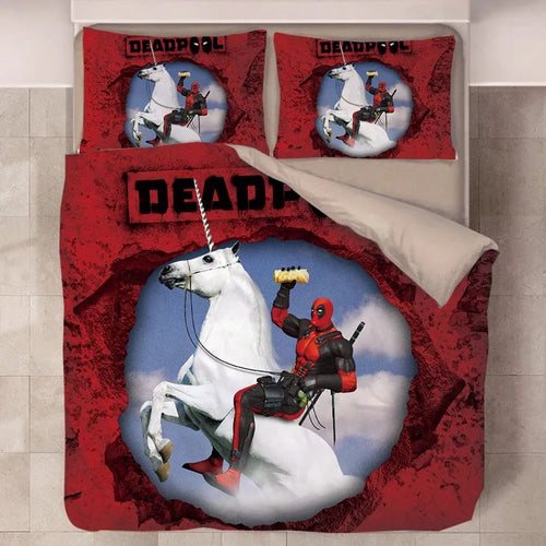 Deadpool X-Men #19 Duvet Cover Quilt Cover Pillowcase Bedding Set Bed Linen Home Decor