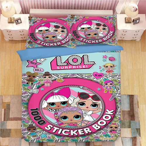 L.O.L. Surprise! #29 Duvet Cover Quilt Cover Pillowcase Bedding Set Bed Linen Home Bedroom Decor