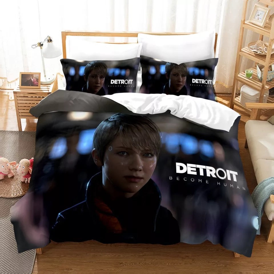 Detroit Become Human #1 Duvet Cover Quilt Cover Pillowcase Bedding Set Bed Linen Home Bedroom Decor