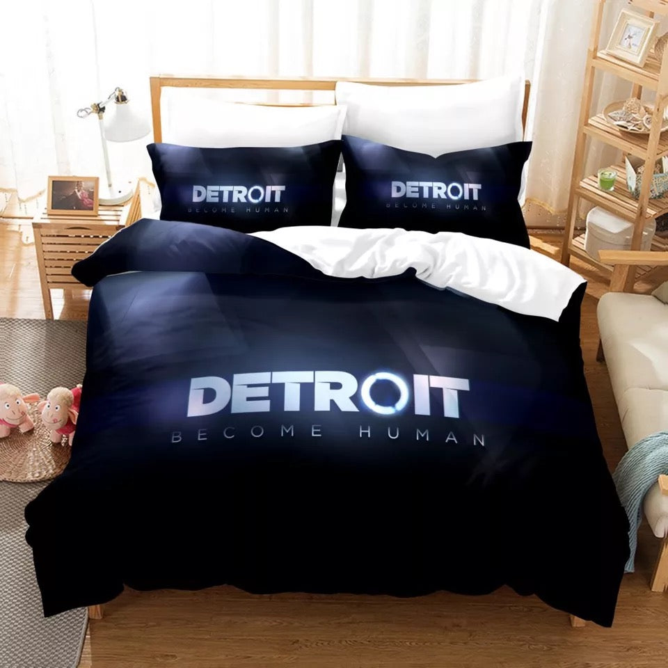 Detroit Become Human #2 Duvet Cover Quilt Cover Pillowcase Bedding Set Bed Linen Home Bedroom Decor
