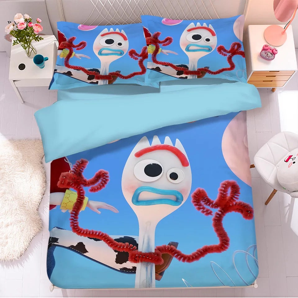 Toy Story Woody Forky #21 Duvet Cover Quilt Cover Pillowcase Bedding Set Bed Linen Home Bedroom Decor