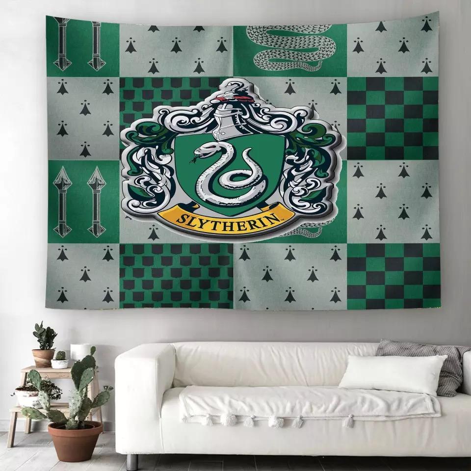 Harry Potter Slytherin #10 Wall Decor Hanging Tapestry Home Bedroom Living Room Decoration