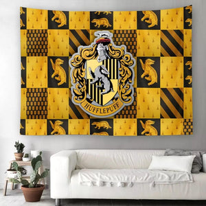 Harry Potter Hufflepuff  #12 Wall Decor Hanging Tapestry Home Bedroom Living Room Decoration