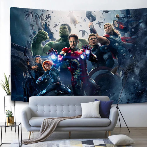 Marvel Avengers Endgame Iron Man #33 Wall Decor Hanging Tapestry Home Bedroom Living Room Decorations