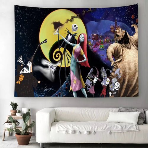 The Nightmare Before Christmas #7  Wall Decor Hanging Tapestry Home Bedroom Living Room Decoration