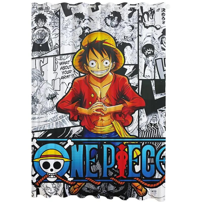 One Piece Monkey D. Luffy #5 Blackout Curtains For Window Treatment Set For Living Room Bedroom