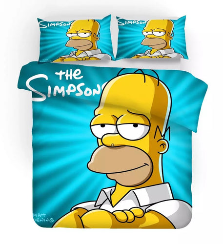 Anime The Simpsons Homer J. Simpson #12 Duvet Cover Quilt Cover Pillowcase Bedding Set Bed Linen Home Decor