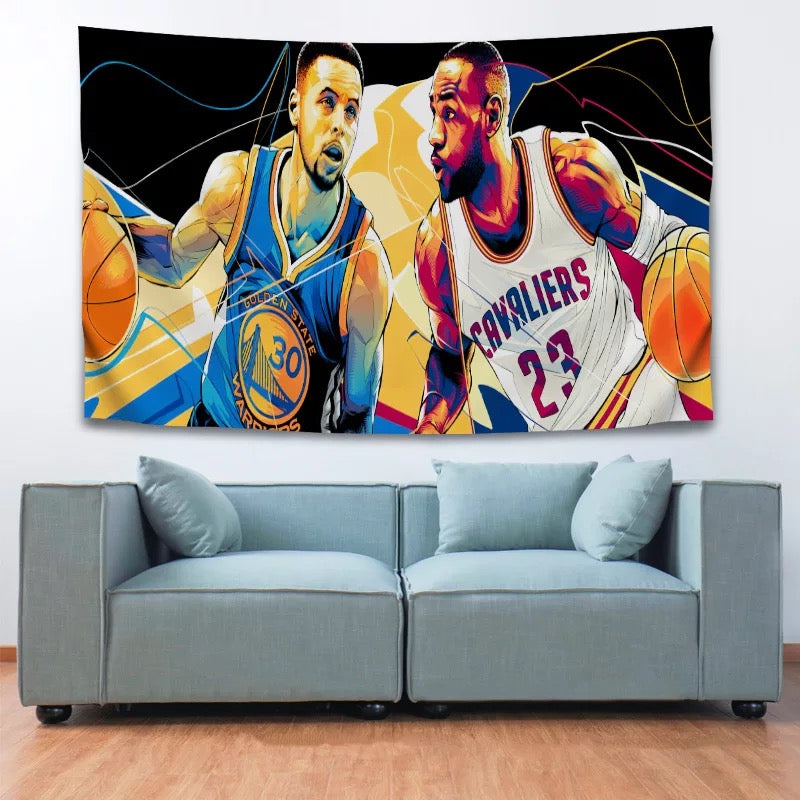 Basketball Golden State Warriors #1 Wall Decor Hanging Tapestry Home Bedroom Living Room Decoration
