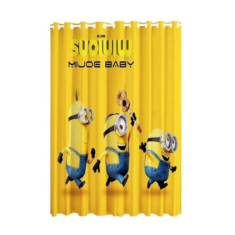 Despicable Me Minions #2 Blackout Curtains For Window Treatment Set For Living Room Bedroom