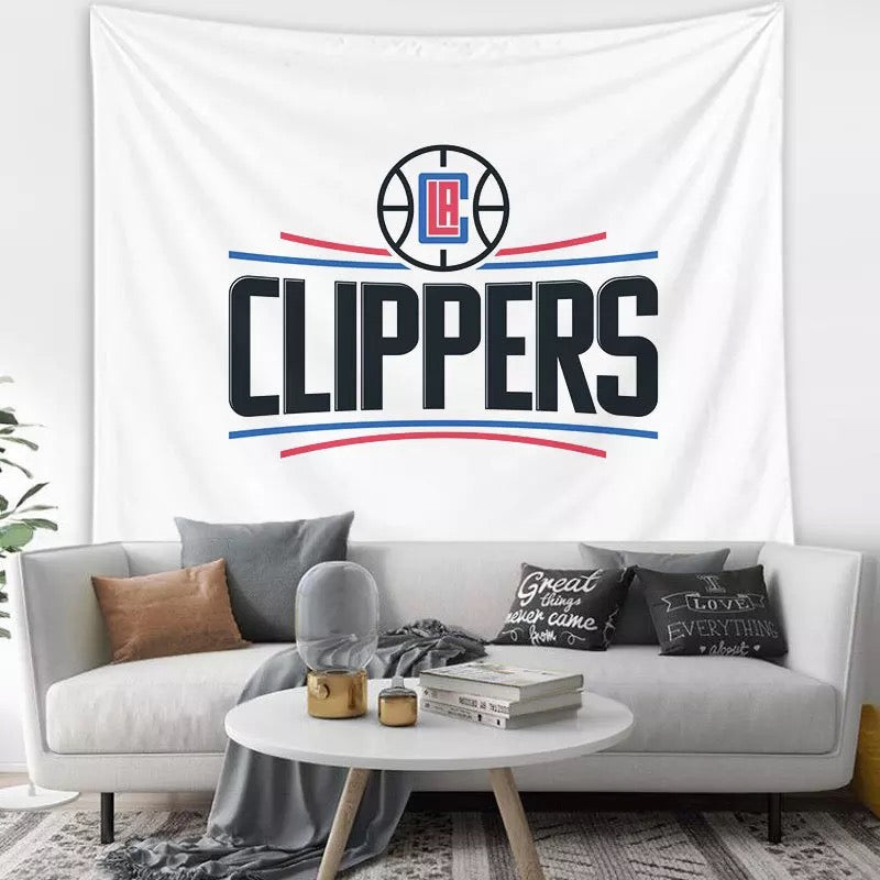 Basketball Los Angeles Clippers Basketball #65 Wall Decor Hanging Tapestry Bedspread Home Bedroom Living Room Decorations