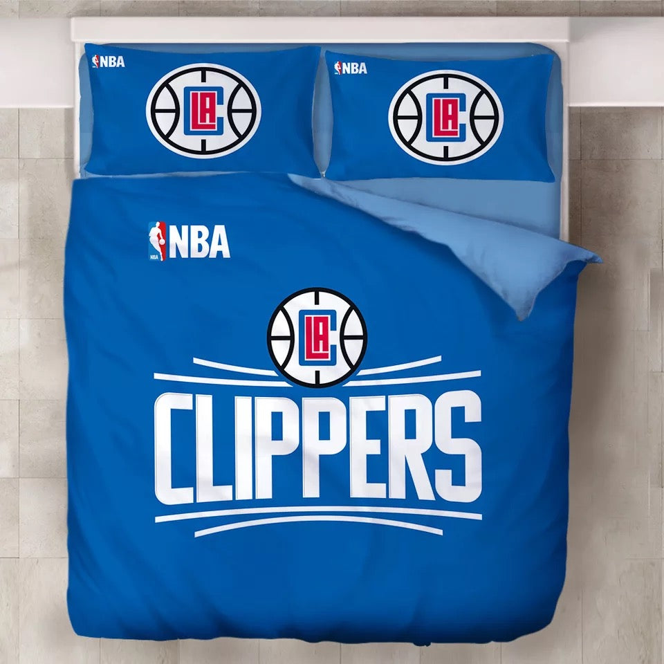 Basketball Los Angeles Clippers Duvet Cover Bedding Set Pillowcase