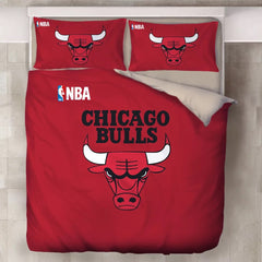 Chicago Basketball Logo Bulls#1 Duvet Cover Bedding Set Pillowcase