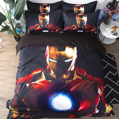 Iron Man Tony Stark #1 Duvet Cover Bedding Set Pillowcase