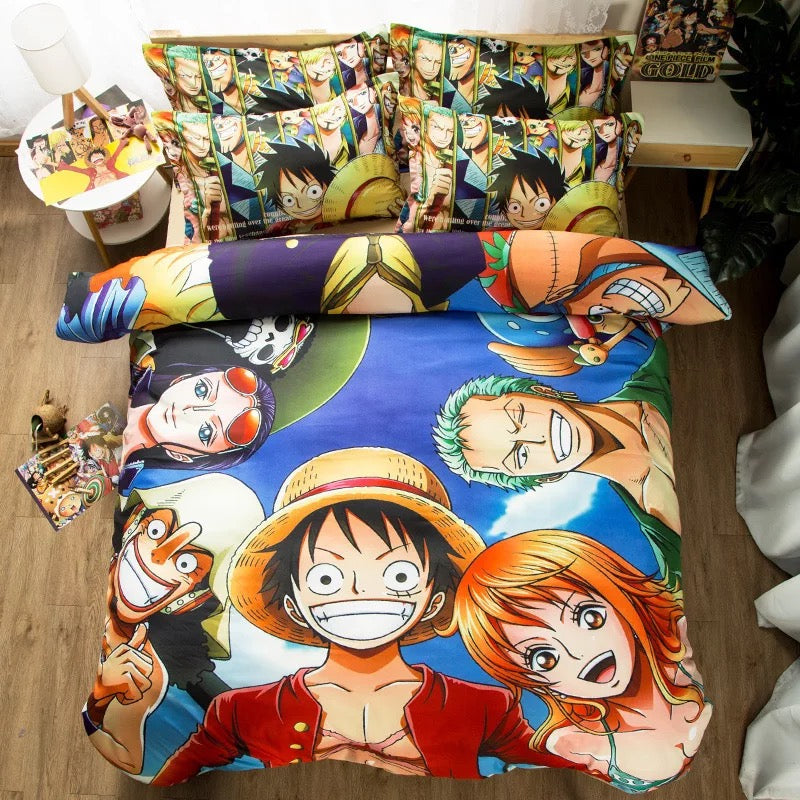 One Piece Monkey D. Luffy #7 Duvet Cover Quilt Cover Pillowcase Bedding Set