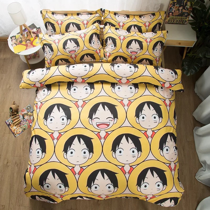 One Piece Monkey D. Luffy #10 Duvet Cover Quilt Cover Pillowcase Bedding Set