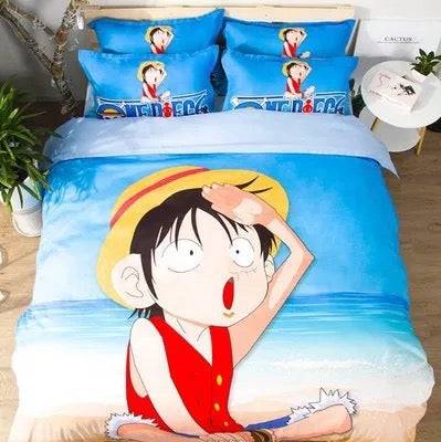 One Piece Monkey D. Luffy #13 Duvet Cover Quilt Cover Pillowcase Bedding Set
