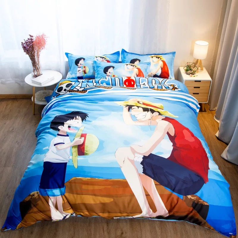 One Piece Monkey D. Luffy #14 Duvet Cover Quilt Cover Pillowcase Bedding Set