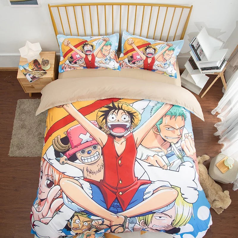 One Piece Monkey D. Luffy #21 Duvet Cover Quilt Cover Pillowcase Bedding Set