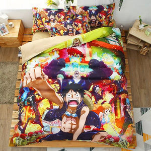 One Piece Monkey D. Luffy #24 Duvet Cover Quilt Cover Pillowcase Bedding Set
