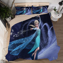 Load image into Gallery viewer, Frozen Anna Elsa Princess #7 Duvet Cover Quilt Cover Pillowcase Bedding Set